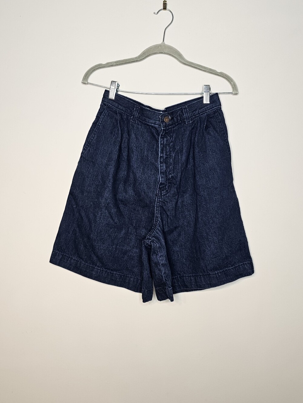 Vintage 90's Y2K Calvin Klein High Rise Jean Shorts Bermuda Size 12 Cotton USA